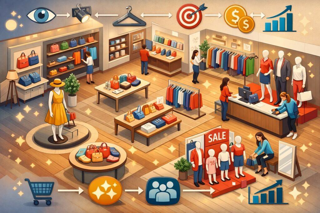 Create a Store Layout That Supports Visual Merchandising and Sales Goals