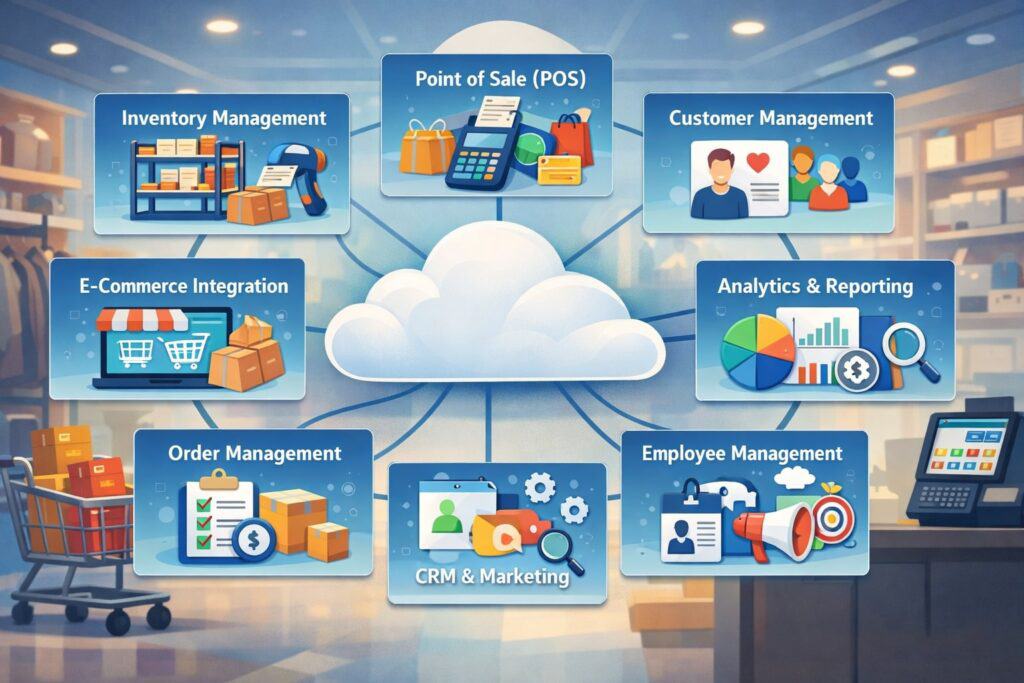 Key Modules Inside Cloud Based Retail Management Systems
